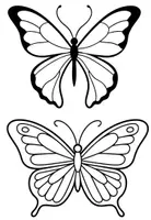 Vorschau - Mal- und Bastelvorlagen - Fensterbild Schmetterling Öltechnik - Seite 2