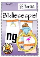 Vorschau - Spiele - Bildlesespiel Buchstabe ng Klasse 1 -Ich habe -Wer hat?- - Deckblatt