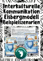 Vorschau - Arbeitsblätter - Interkulturelle Kommunikation - Eisbergmodell - Deckblatt