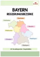 Vorschau - Poster - Regierungsbezirke Bayern - Tafelmaterial - Deckblatt