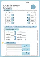 Vorschau - Arbeitsblätter - Rechtschreibstrategie - Verlängern Klasse 1-2 - Deckblatt