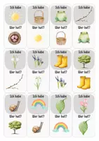 Vorschau - Spiele - Ich habe – wer hat? Frühling-Wortschatzspiel | Sprachförderung Kindergarten - Seite 2