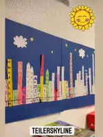 Vorschau - Mal- und Bastelvorlagen - Teilerskyline Vorlage - Deckblatt