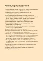 Vorschau - Mal- und Bastelvorlagen - Hampelhase - Materialliste, Anleitung und Vorlage - Seite 2