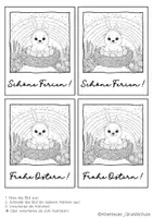 Vorschau - Mal- und Bastelvorlagen - Robbenklasse Ostergrüße zum Ausmalen - Seite 2