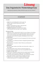 Vorschau - Arbeitsblätter - Arbeitsblatt Deutsch Sapir-Whorf-Hypothese Q1/Q2 - Seite 1