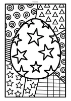 Vorschau - Mal- und Bastelvorlagen - Ostern: Pop Art Ausmalbilder (Kunst / Vertretung) - Seite 3