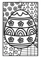 Vorschau - Mal- und Bastelvorlagen - Ostern: Pop Art Ausmalbilder (Kunst / Vertretung) - Seite 3