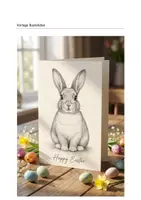 Vorschau - Mal- und Bastelvorlagen - Klassenlehrerstunde/ Vertretung: Osterhase zeichnen - Seite 1