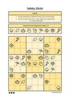 Vorschau - Arbeitsblätter - Sudoku 9x9: Herbst - Logisches Denken fördern! - Seite 3