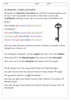 Vorschau - Arbeitsblätter - Die Satzglieder - Subjekt und Prädikat - Deckblatt