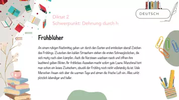 Vorschau - Arbeitsblätter - Diktate für den Frühling - Seite 2