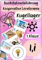 Vorschau - Fördermaterial/Inklusion - Buchstabeneinführung I - Buchstabe I - Kugellager I - Deckblatt