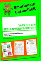 Vorschau - Arbeitsblätter - Was ist ein Seelenverwandter? - Wissenswertes und Aufgaben - Deckblatt