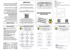 Vorschau - Mal- und Bastelvorlagen - Was ist ein Seelenverwandter? - Mini-Falt-Buch - Deckblatt
