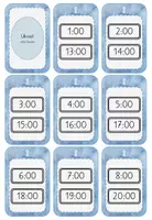 Vorschau - Spiele - Uhr - analog - digital - Lernkarten Uhrzeit z.B. für magischer Zylinder - Seite 2
