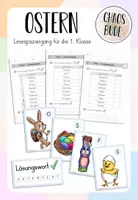 Vorschau - Spiele - Ostern - differenzierter Lesespaziergang (1. Klasse) - Deckblatt