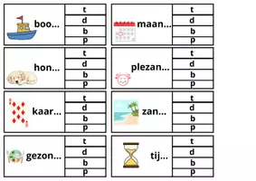 Voorbeeld - Materiaal pakket spel knijpkaartjes - Pagina 1