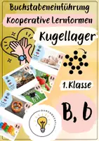 Vorschau - Fördermaterial/Inklusion - Buchstabeneinführung B, C, G, J - Buchstabe B, C, G, J - Kugellager B, C, G, J - Seite 1