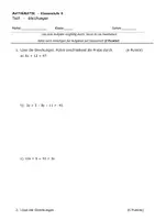 Vorschau - Test - Test Gleichungen - Seite 1