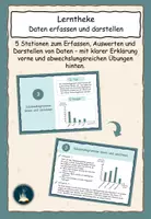 Vorschau - Stationenlernen - Lerntheke: Daten erfassen und darstellen - Deckblatt