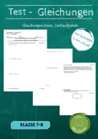 Vorschau - Test - Test Gleichungen - Deckblatt