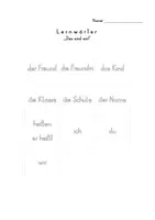 Vorschau - Arbeitsblätter - Lernwörter-Kärtchen (Grundwortschatz Buntspecht 2) - Seite 3