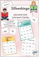 Vorschau - Arbeitsblätter - Silbenbingo (zum Lehrwerk Karibu) - Deckblatt