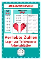 Vorschau - Arbeitsblätter - Verliebte Zahlen - Deckblatt