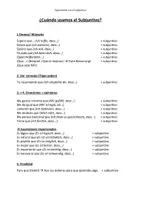 Vorschau - Arbeitsblätter - El Subjuntivo Gebrauch - Deckblatt