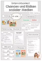 Vorschau - Stundenentwürfe - Komplette Unterrichtsstunde - Chancen und Risiken sozialer Medien - Deckblatt