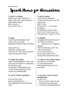 anteprima - Esercizi - Speech items for discussion ("Argomenti di discussione") - Pagina 2