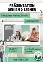 Vorschau - Unterrichtsreihen - Präsentation Unterrichtsreihe Gehirn & Lernen Neurobiologie - Deckblatt