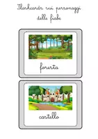 anteprima - Flashcard - Flashcards ambientazioni delle fiabe - Pagina 1