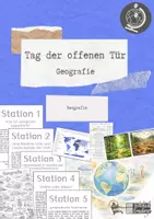 Vorschau - Mal- und Bastelvorlagen - Geografie - Tag der offenen Tür - Deckblatt
