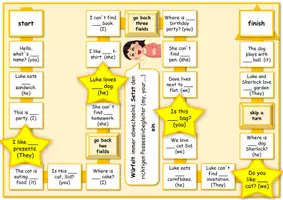 Vorschau - Spiele - Possessivbegleiter (my, your,...) - Spiel - Deckblatt