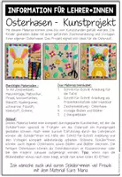 Vorschau - Stundenentwürfe - Osterhase mit 3D-Effekt - Kunstprojekt (fertig geplante Kunsteinheit) - Seite 1