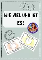 Vorschau - Spiele - Uhrzeitenspiel | Gruppenspiel für die ganze Klasse - Deckblatt