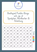 Vorschau - Spiele - sch, sp, st - Klasse 1-2 - Spiel - Bingo - Deckblatt