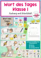 Vorschau - Arbeitsblätter - Wort des Tages/Wort der Woche - Klasse 1 - Deckblatt