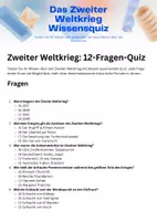Vorschau - Quiz - Zweiter Weltkrieg 12-Fragen-Quiz - Deckblatt