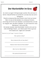Vorschau - Arbeitsblätter - Leseverständnis Klasse 3 Frühlingstexte - Seite 3