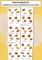 Vorschau - Bildkarten - Nusssorten sicher bestimmen – 12 realistische Bildkarten für Ernährungsbildung & Sachunterricht - Seite 1