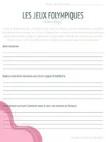 Aperçu - Devoirs - Devoir projet - Jeux Folympiques - Page 1