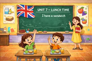Vorschau - Präsentationen/Tafelbilder - lunch time - Unit 7 Vokabeln Klasse 3 Englisch - Deckblatt