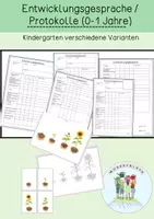 Vorschau - Anderer Materialtyp - Entwicklungsgespräch U1 / Kindergarten / KITA /(0-1 Jahre) - Deckblatt