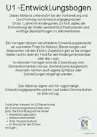 Vorschau - Anderer Materialtyp - Entwicklungsgespräch U1 / Kindergarten / KITA /(0-1 Jahre) - Seite 1