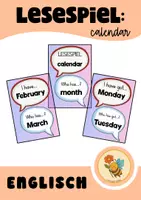 Vorschau - Spiele - Lesespiel: calendar "Who has...? I have..." - Deckblatt