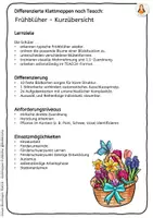 Vorschau - Mal- und Bastelvorlagen - TEACCH Klettmappe Frühblüher – 1 Kartensatz - 24 Aufgaben zur Differenzierung - Seite 1