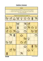 Vorschau - Arbeitsblätter - Sudoku 9x9: Sommer & Sommerferien - Logisches Denken fördern! - Seite 3